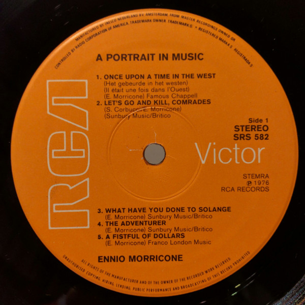 Ennio Morricone - A Portrait In Music (LP, Comp)