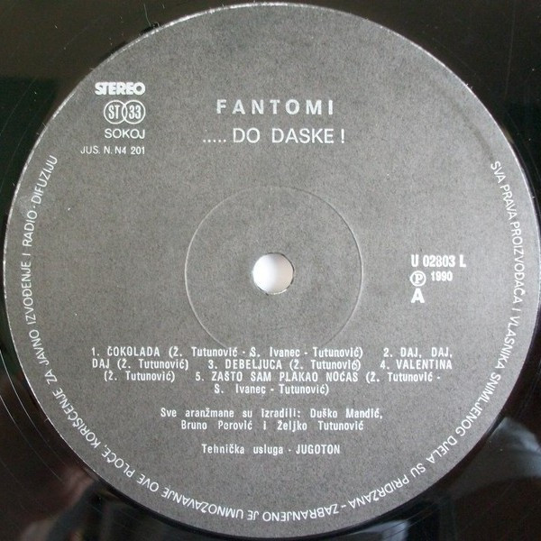 Fantomi* - ..... Do Daske! (LP, Album, Promo)