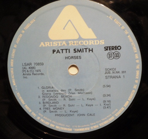 Patti Smith - Horses (LP, Album, RE)