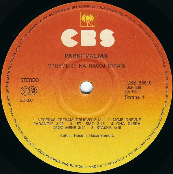 Parni Valjak - Vrijeme Je Na Našoj Strani (LP, Album)