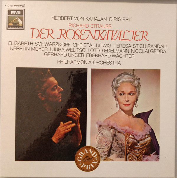 Elisabeth Schwarzkopf, Otto Edelmann, Christa Ludwig, Teresa Stich Randall*, Eberhard Waechter* • Philharmonia Orchestra, Herbert Von Karajan / Richard Strauss - Der Rosenkavalier (Gesamtaufnahme) (4xLP, RE + Box)