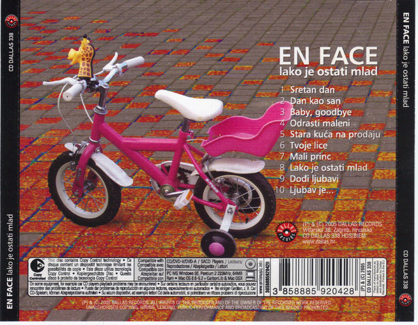 En Face - Lako Je Ostati Mlad (CD, Album, Copy Prot.)