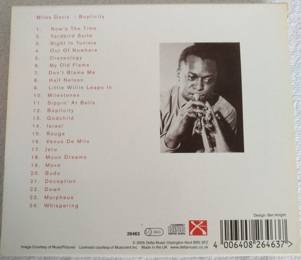 Miles Davis - Boplicity (CD, Comp)
