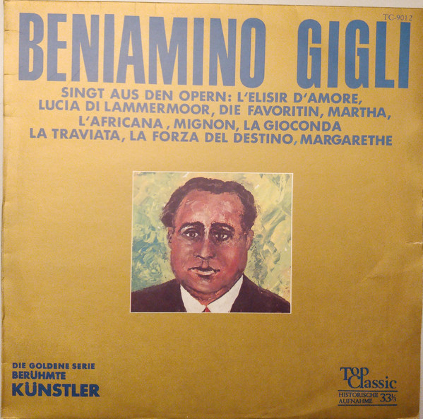 Beniamino Gigli - Beniamino Gigli Singt Opernarien (LP, Comp)