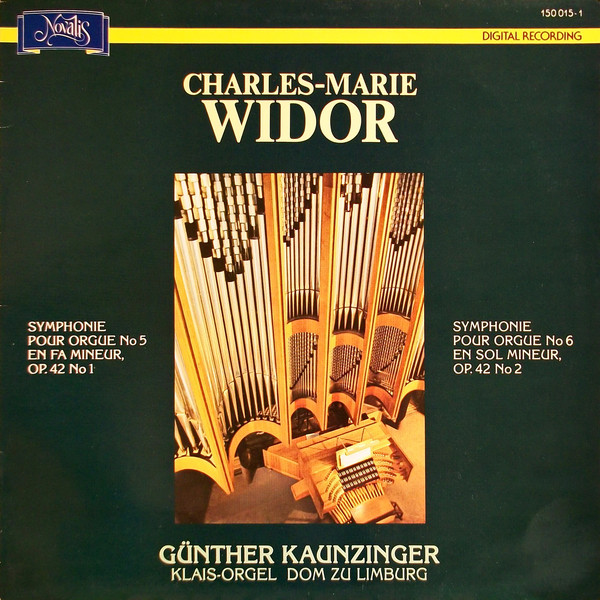 Charles-Marie Widor, Günther Kaunzinger - Symphonies Pour Orgue Nrs. 5 E 6 (LP)