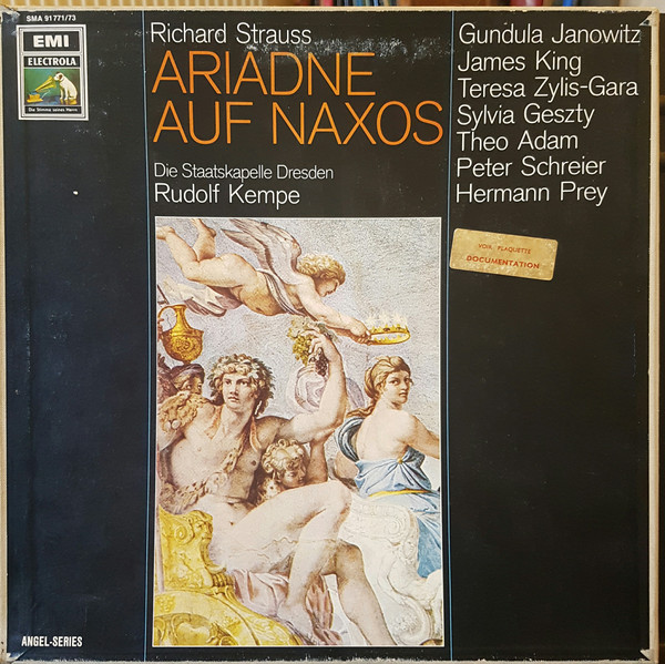 Richard Strauss, Die Staatskapelle Dresden*, Rudolf Kempe, Gundula Janowitz, James King (3), Teresa Żylis-Gara, Sylvia Geszty, Theo Adam, Peter Schreier, Hermann Prey - Ariadne Auf Naxos (3xLP + Box)