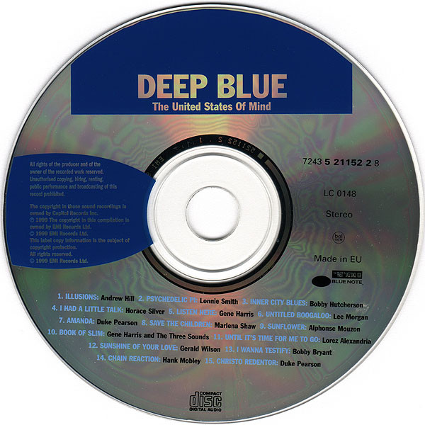 Various - Deep Blue - The United States Of Mind (CD, Comp)