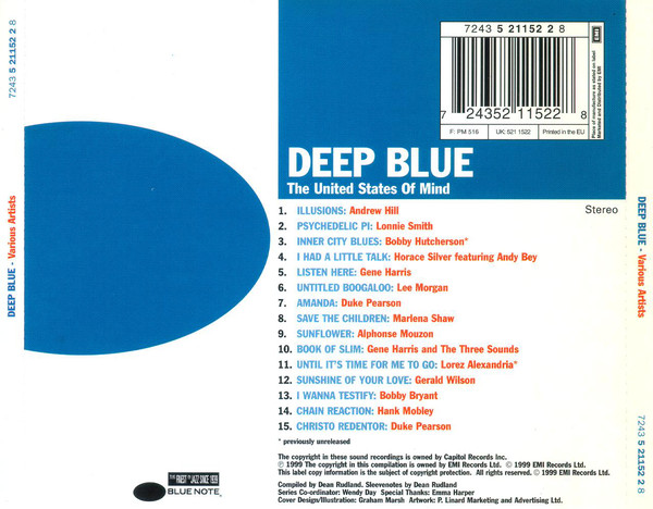 Various - Deep Blue - The United States Of Mind (CD, Comp)
