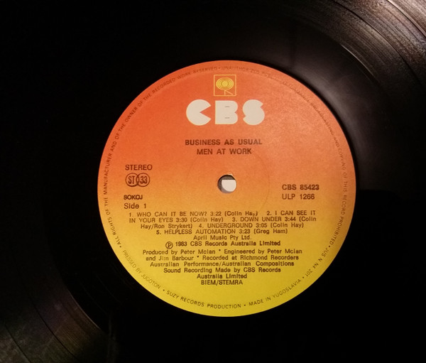 Men At Work - Business As Usual (LP, Album)