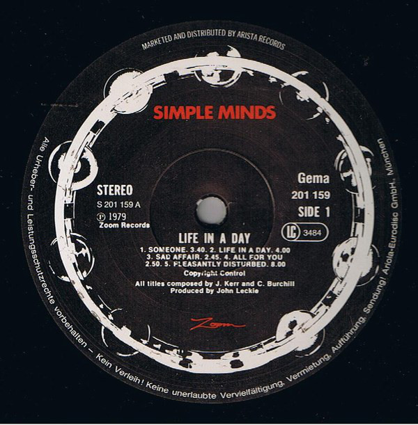 Simple Minds - Life In A Day (LP, Album)
