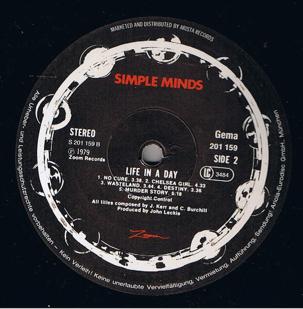 Simple Minds - Life In A Day (LP, Album)