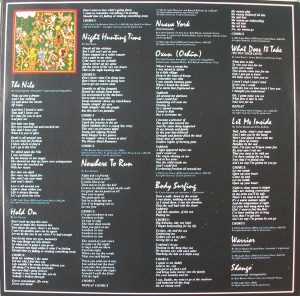 Santana - Shango (LP, Album, RE)