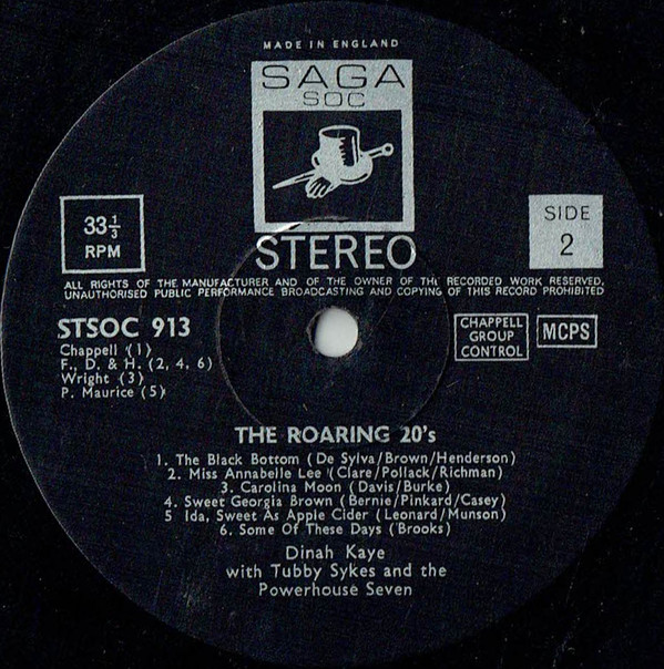 Dinah Kaye With Tubby Sykes And The Power-House 7* - The Roaring 20's (LP)