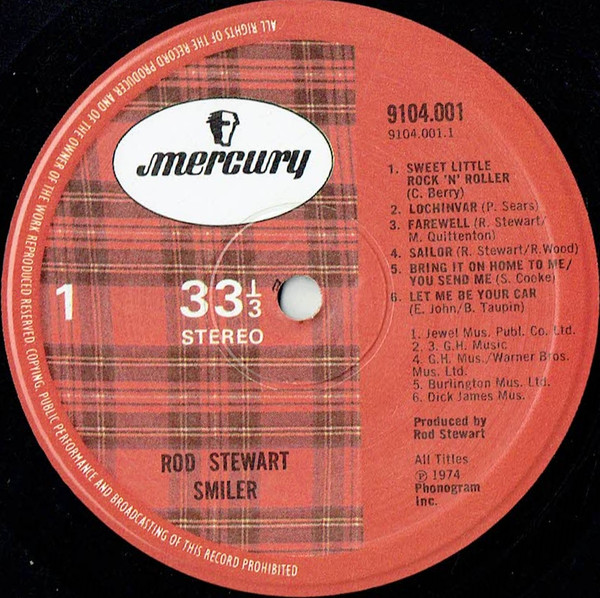 Rod Stewart - Smiler (LP, Album, Gat)