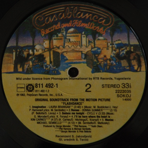 Various - Flashdance (Original Soundtrack From The Motion Picture) (LP, Album)