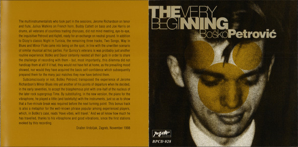 Boško Petrović - The Very Beginning (CD, Comp)