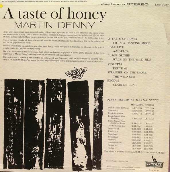 Martin Denny - A Taste Of Honey (LP, Album)