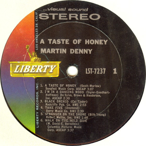 Martin Denny - A Taste Of Honey (LP, Album)