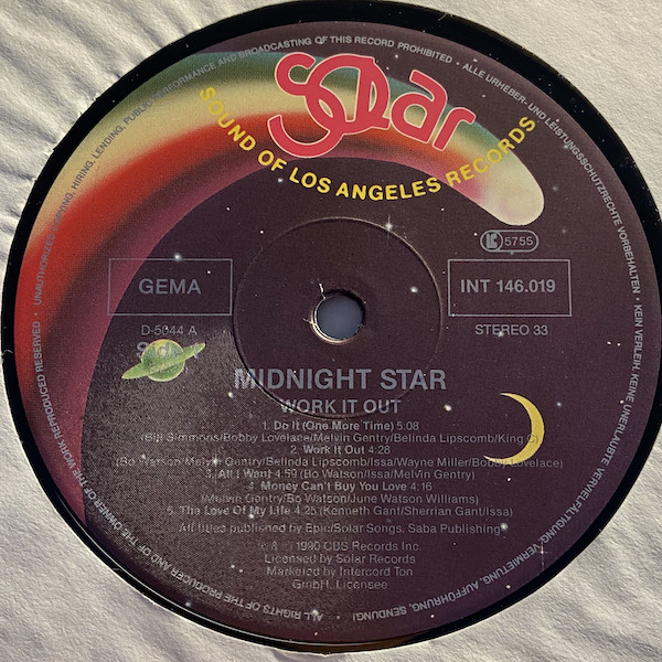 Midnight Star - Work It Out (LP, Album)